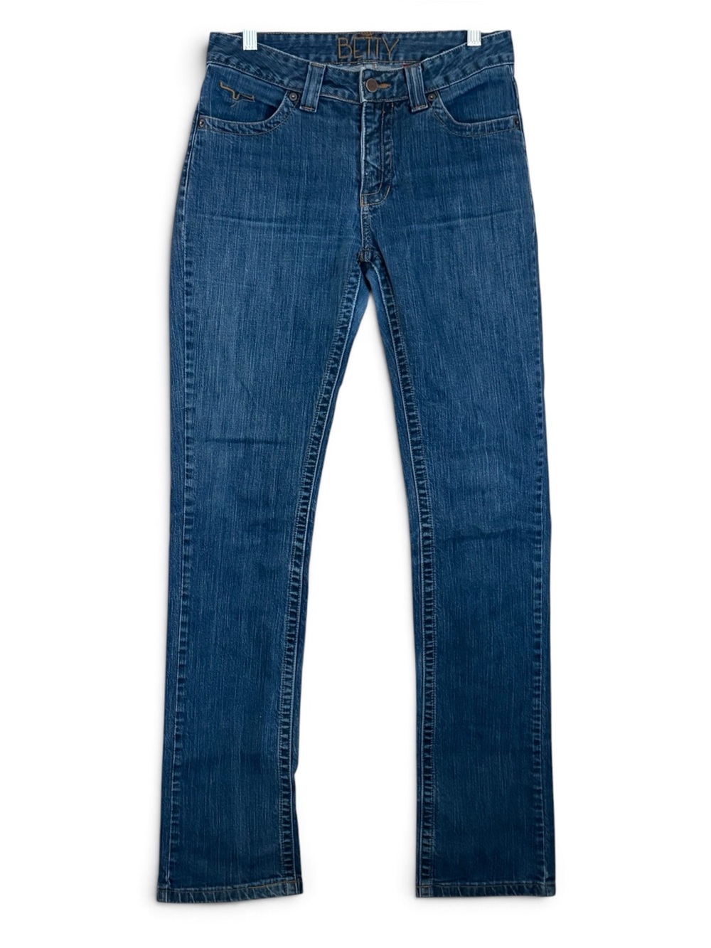 Kimes Ranch Betty Dark Blue Straight-Leg Long Jeans